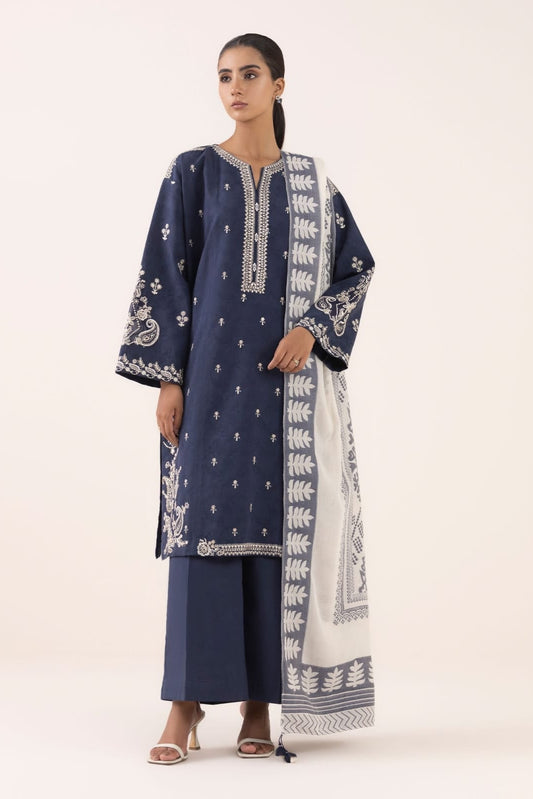 DFW-1131 Sapphire Embroidery 3PC Dhanak Suit