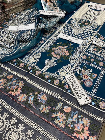 DFW-1332 Mahnur Heavy Embroidery 3PC Lawn Suit
