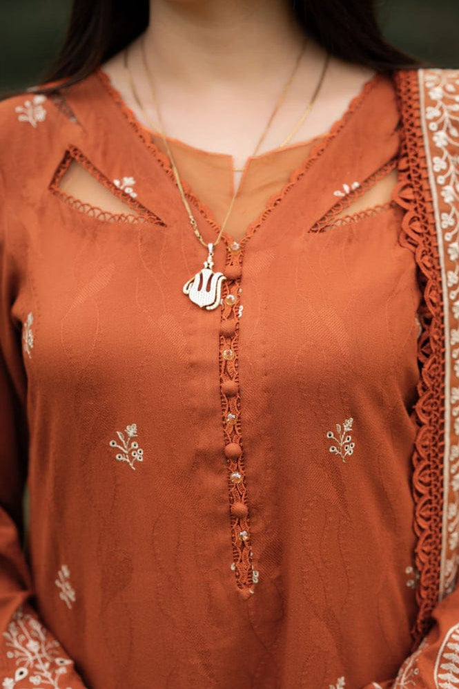 DFW-1147 Libaas Heavy Embroidery 3PC Dhanak Suit