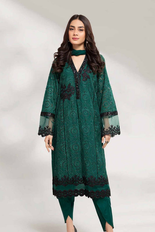 DFW-529 Maria B Heavy Embroidery 3Pc Lawn Suit