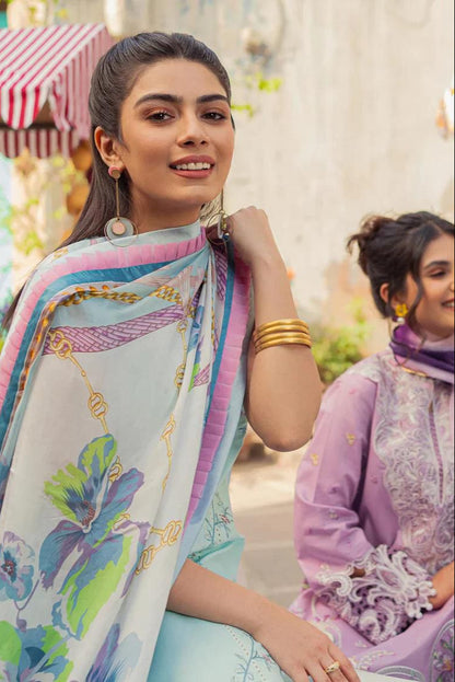 DFW-705 Mushq Heavy Embroidery 3Pc Lawn Suit