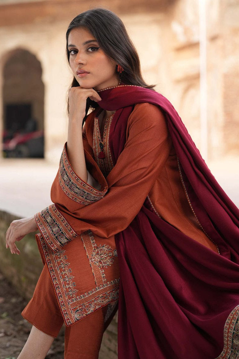 DFW-925 Jazmin Heavy Embroidery 3PC Dhanak Suit