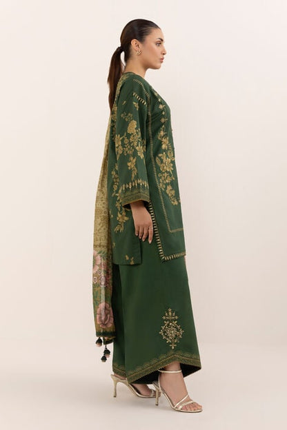 DFW-986 Sapphire Heavy Embroidery 3PC Dhanak Suit