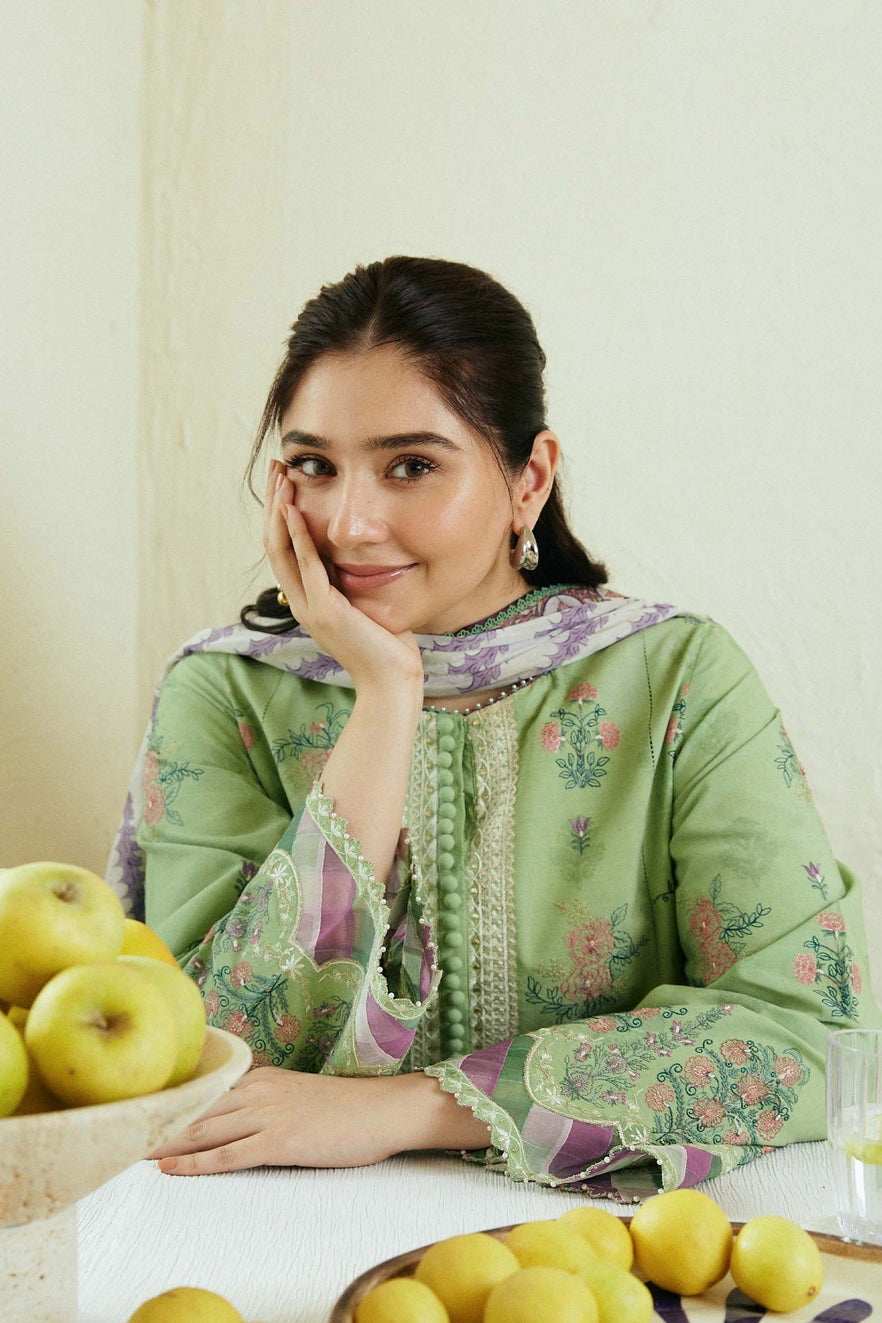 DFW-1017 Zara Shah Jahan Heavy Embroidery 3PC Dhanak Suit