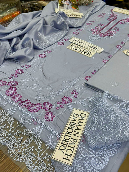 DFW-1247 Libaas Embroidery 3PC Dhanak Suit