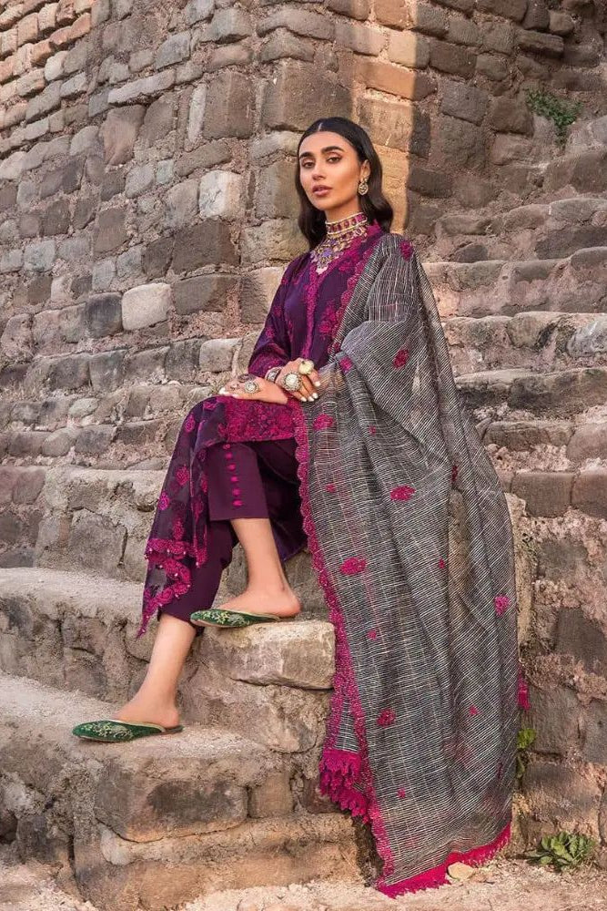 DFW-1232 Zainab Chottani Embroidery 3PC Dhanak Suit