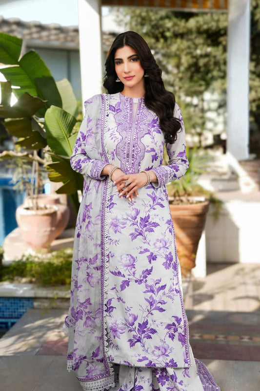 DFW-1196 Zainab Chottani Embroidery 3PC Karandi Suit