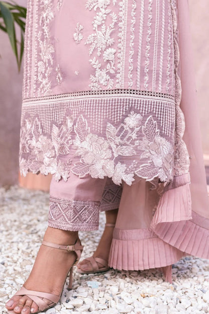 DFW-1056 Azure Heavy Embroidery 3PC Dhanak Suit