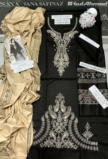 DFW-1140 Jazmin Embroidery 3PC Dhanak Suit