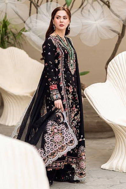 DFW-1347 Qalamkar Heavy Embroidery 3PC Lawn Suit