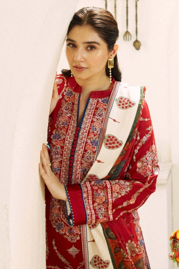 DFW-1018 Zara Shah Jahan Heavy Embroidery 3PC Dhanak Suit