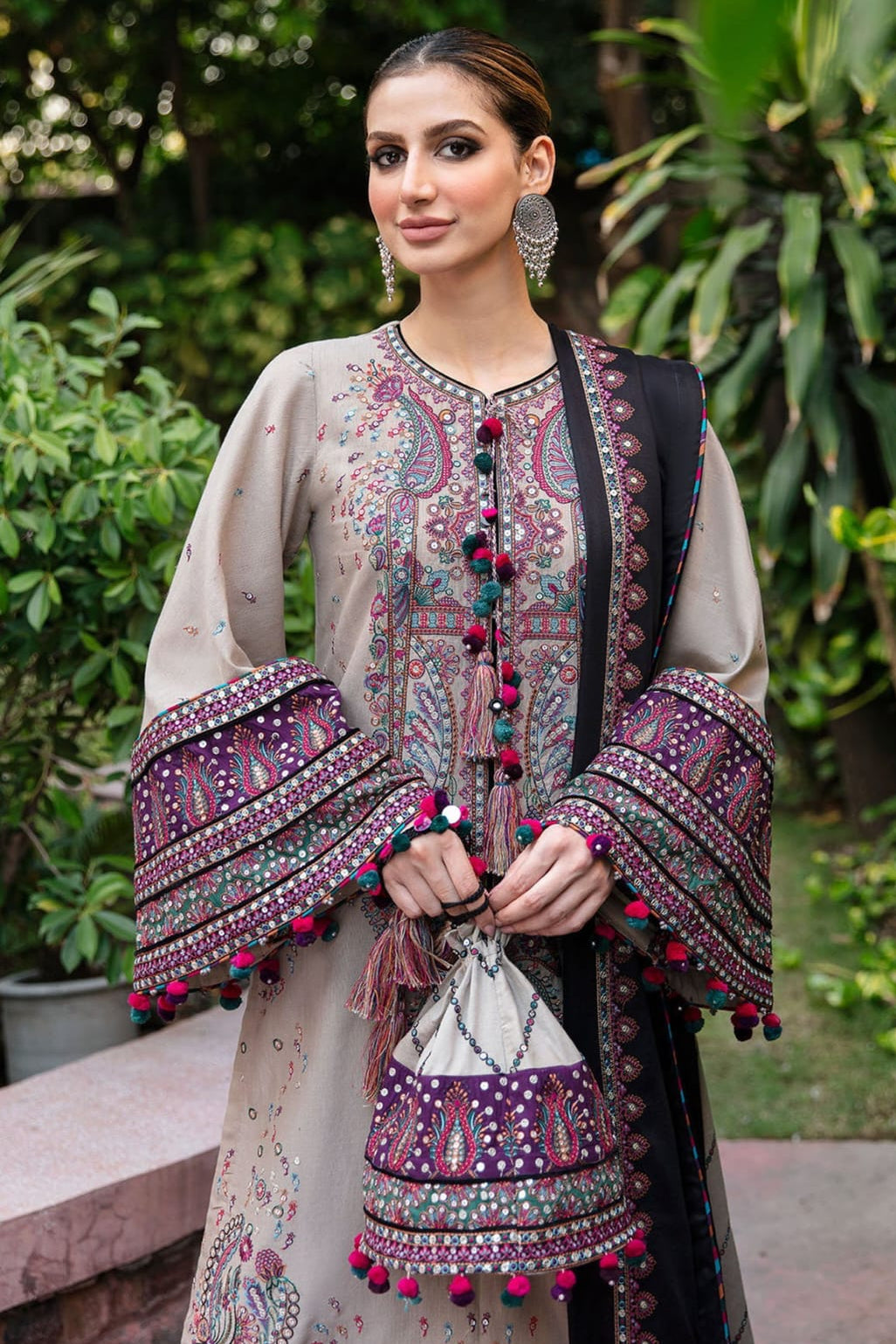 DFW-1248 Jazmin Embroidery 3PC Dhanak Suit