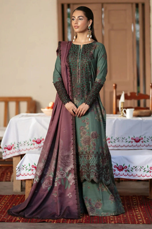 DFW-1057 Iznik Embroidery 3PC Dhanak Suit
