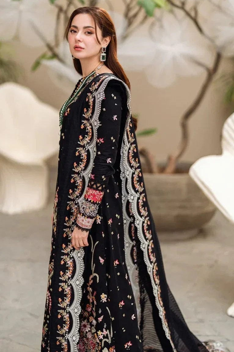DFW-1347 Qalamkar Heavy Embroidery 3PC Lawn Suit