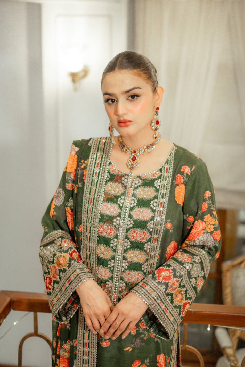 DFW-971 Aneelas (Kareena kapoor Special) Heavy Embroidery 3PC Dhanak Suit