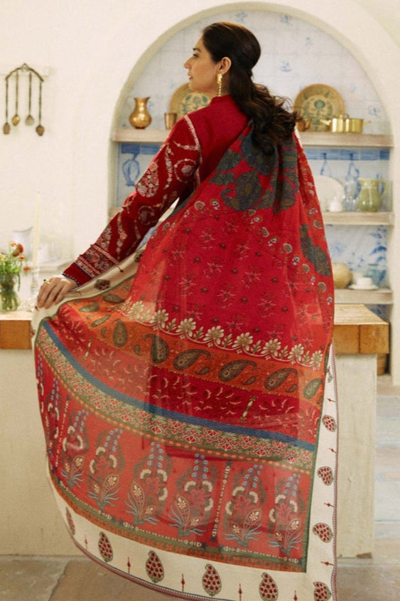 DFW-1018 Zara Shah Jahan Heavy Embroidery 3PC Dhanak Suit