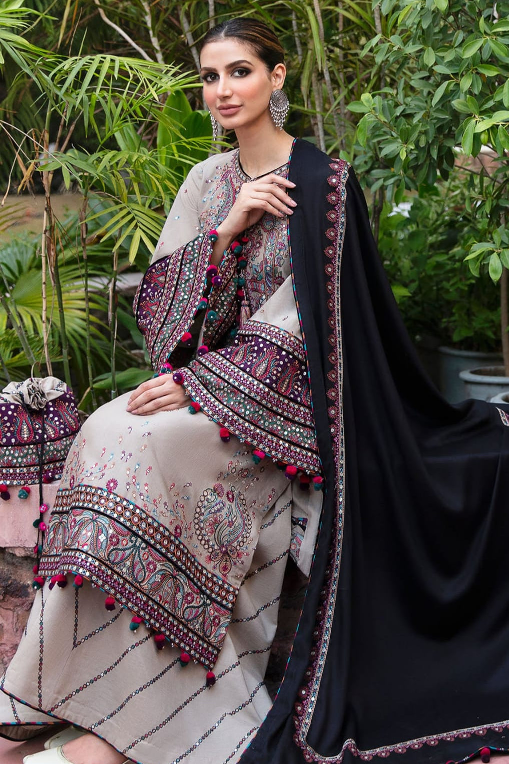 DFW-1248 Jazmin Embroidery 3PC Dhanak Suit