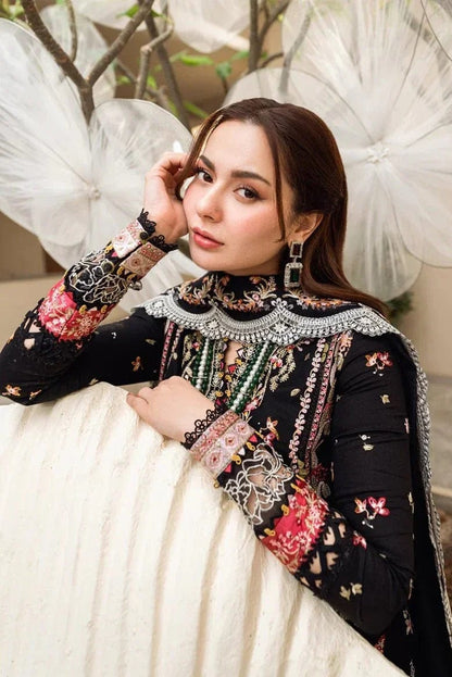 DFW-1347 Qalamkar Heavy Embroidery 3PC Lawn Suit