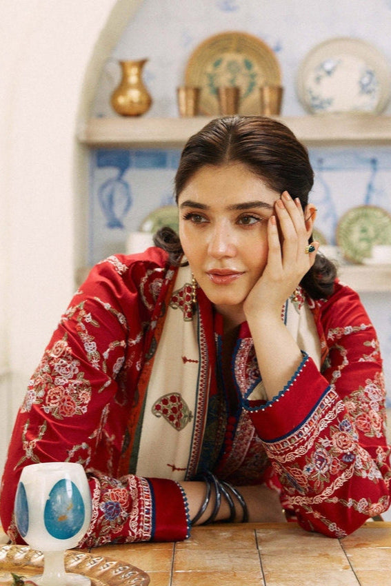 DFW-1018 Zara Shah Jahan Heavy Embroidery 3PC Dhanak Suit