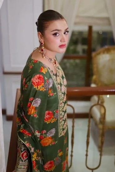 DFW-971 Aneelas (Kareena kapoor Special) Heavy Embroidery 3PC Dhanak Suit