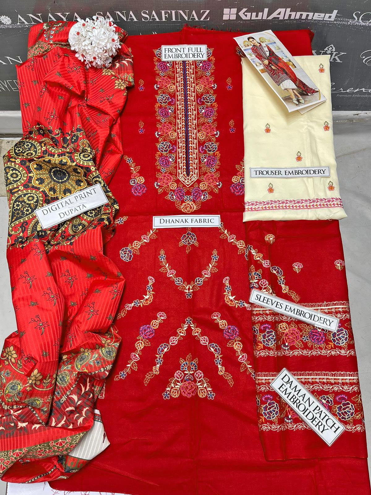 DFW-1018 Zara Shah Jahan Heavy Embroidery 3PC Dhanak Suit