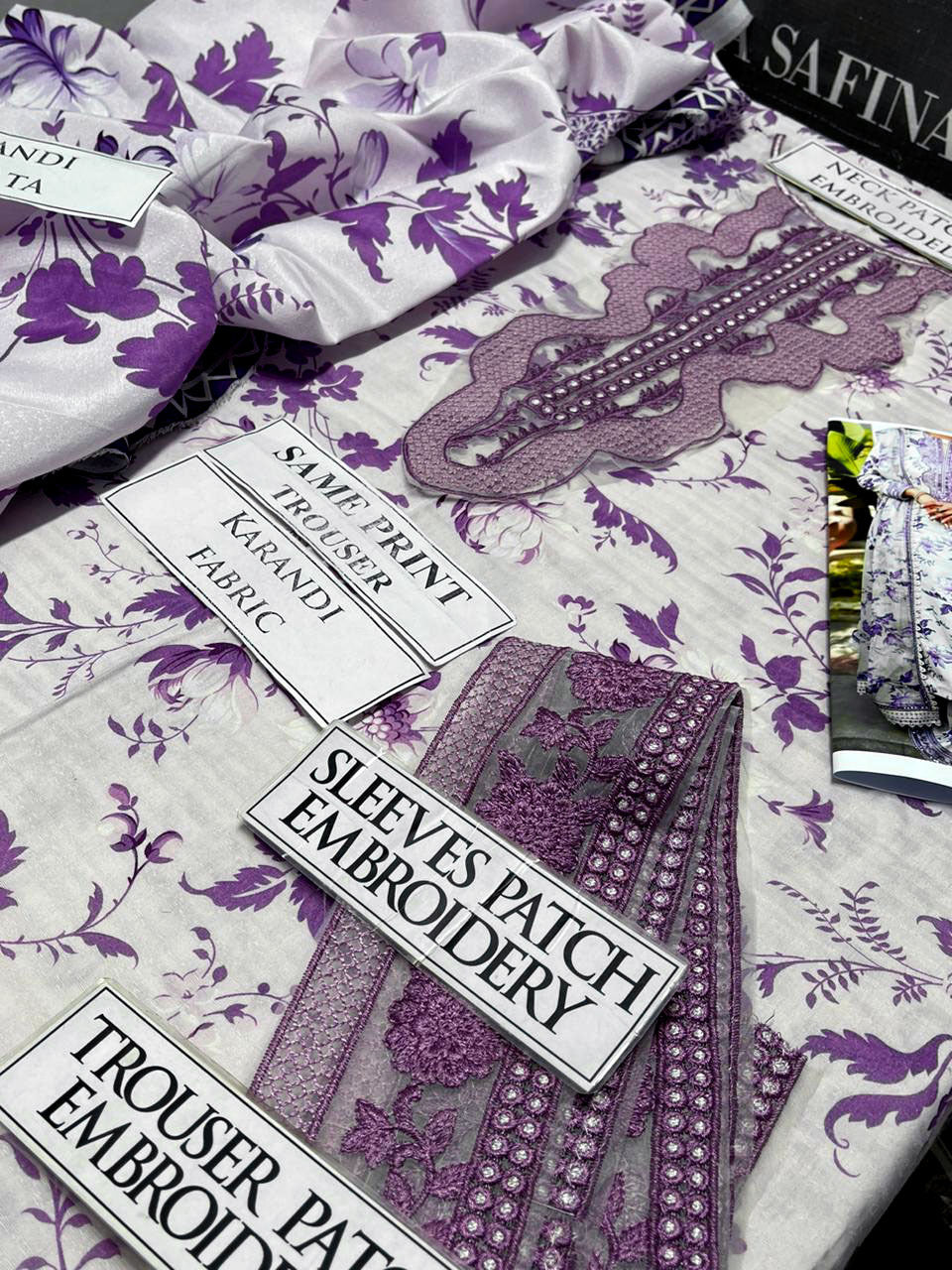 DFW-1196 Zainab Chottani Embroidery 3PC Karandi Suit