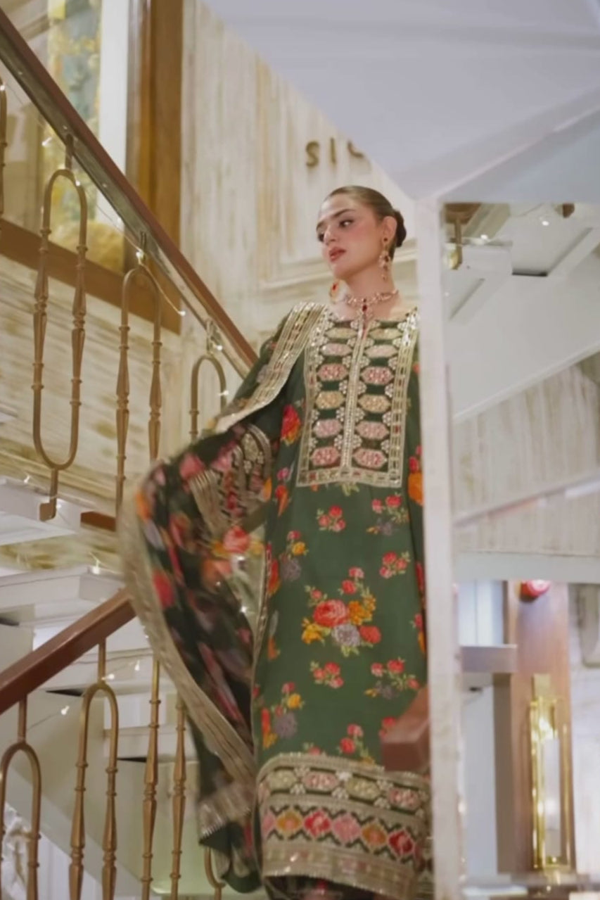 DFW-971 Aneelas (Kareena kapoor Special) Heavy Embroidery 3PC Dhanak Suit