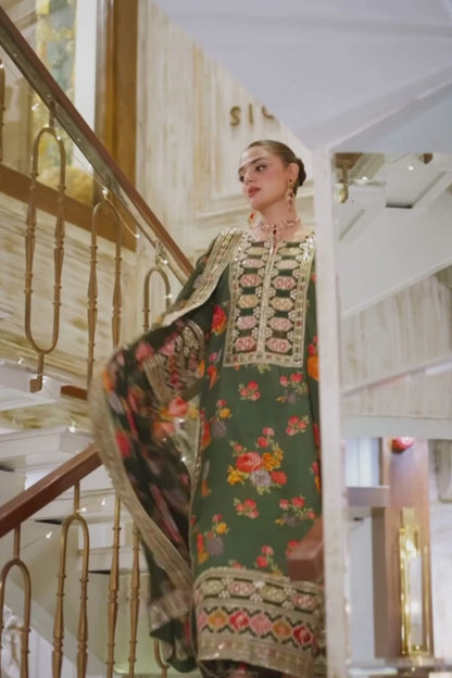 DFW-971 Aneelas (Kareena kapoor Special) Heavy Embroidery 3PC Dhanak Suit