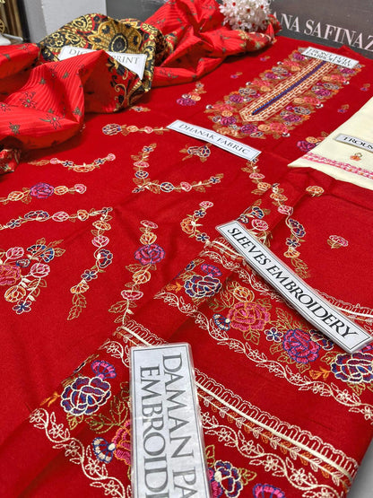 DFW-1018 Zara Shah Jahan Heavy Embroidery 3PC Dhanak Suit