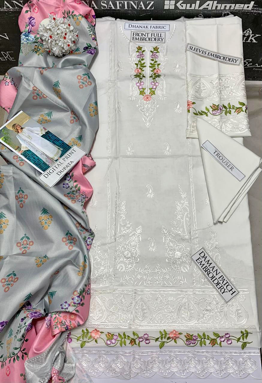 DFW-1141 Jazmin Embroidery 3PC Dhanak Suit