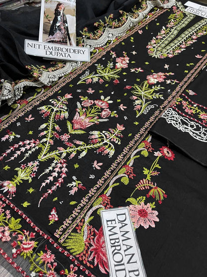 DFW-1347 Qalamkar Heavy Embroidery 3PC Lawn Suit