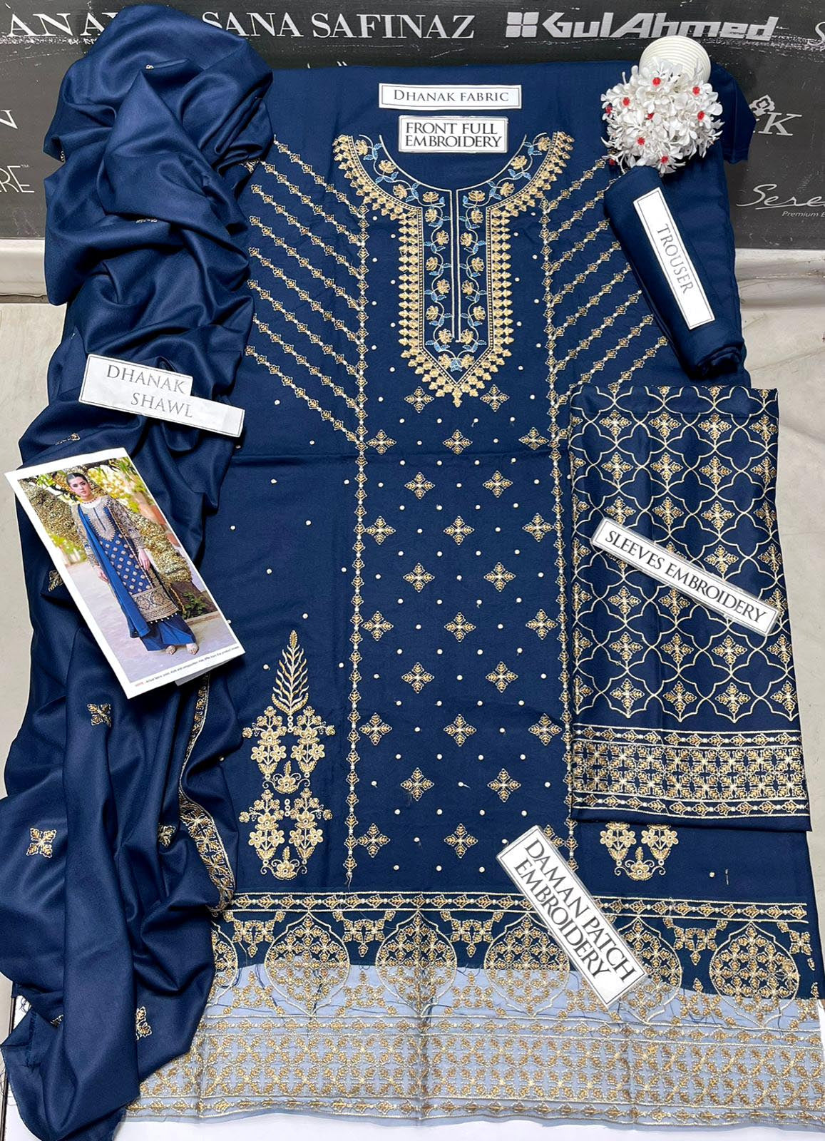 DFW-1025 Rang Rasiya Heavy Embroidery 3PC Dhanak Suit