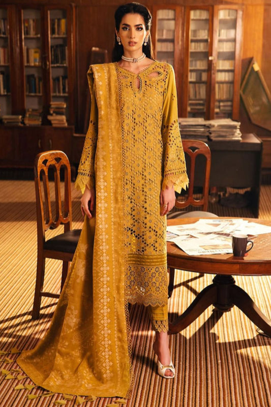 DFW-159 Johra Luxury Embroidery 3PC Lawn Dress