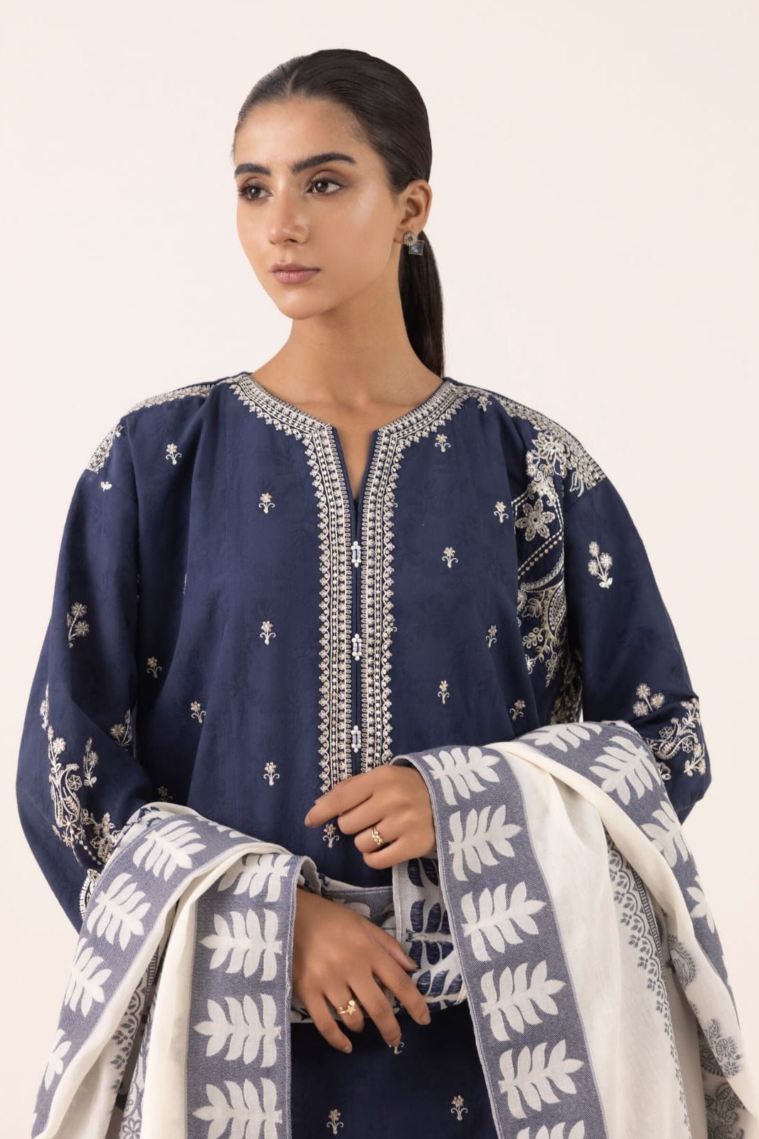 DFW-1131 Sapphire Embroidery 3PC Dhanak Suit