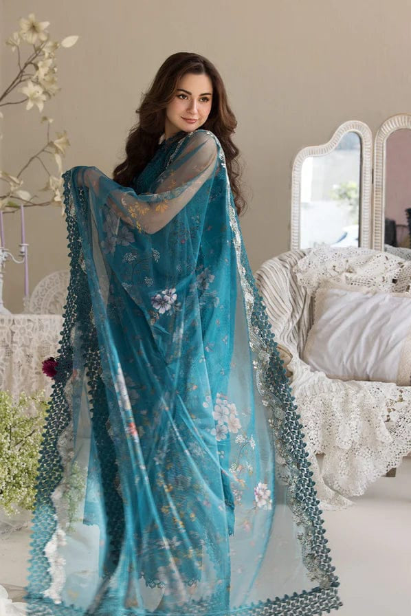 DFW-884 Sobia Nazir Heavy Embroidery 3PC Lawn Suit