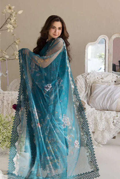 DFW-884 Sobia Nazir Heavy Embroidery 3PC Lawn Suit