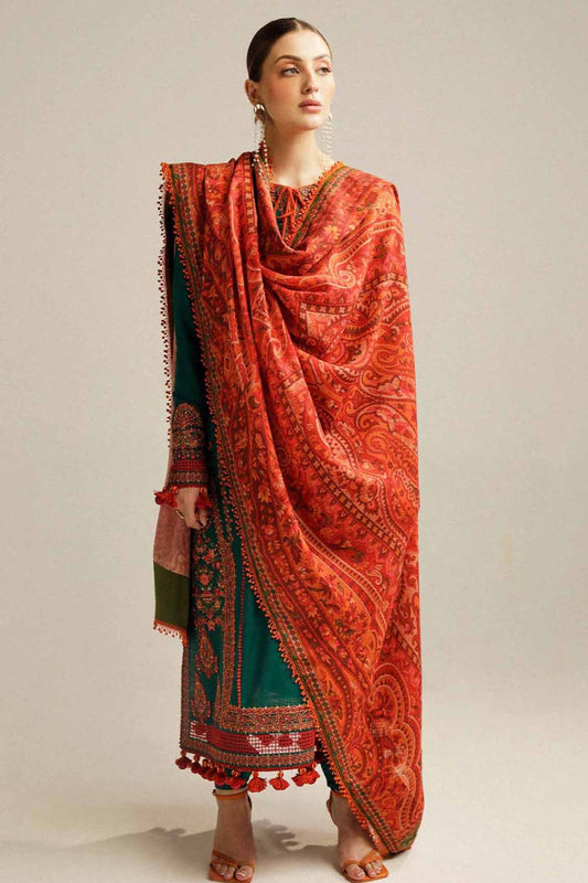 DFW-1291 Hussain Rehar Embroidery 3PC Lawn Suit
