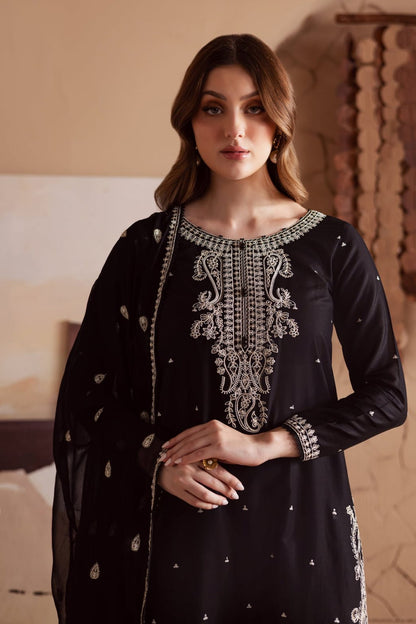 DFW-1142 Batik Heavy Embroidery 3PC Dhanak Suit