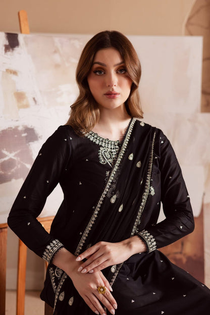 DFW-1142 Batik Heavy Embroidery 3PC Dhanak Suit