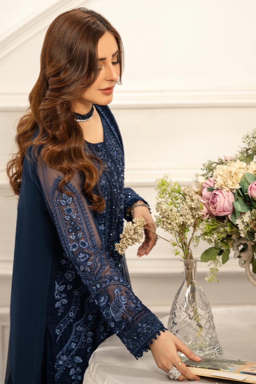DFW-1058 Asim Jofa Heavy Embroidery 3PC Dhanak Suit