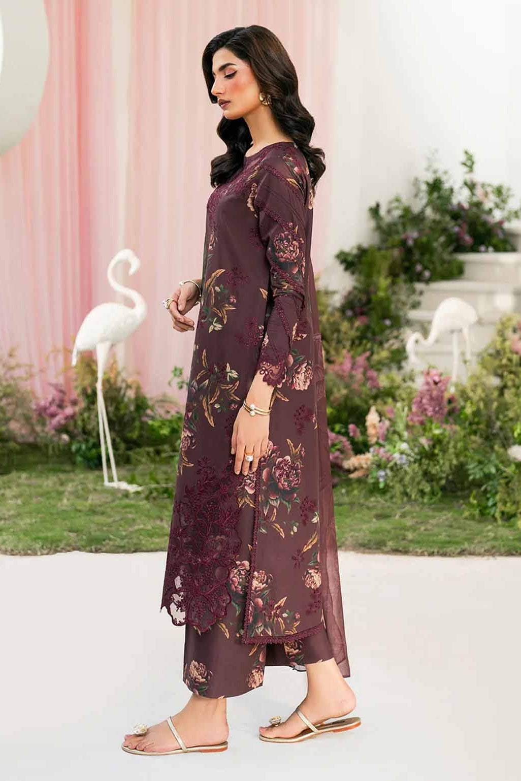 DFW-1143 Iznik Embroidery 3PC Dhanak Suit