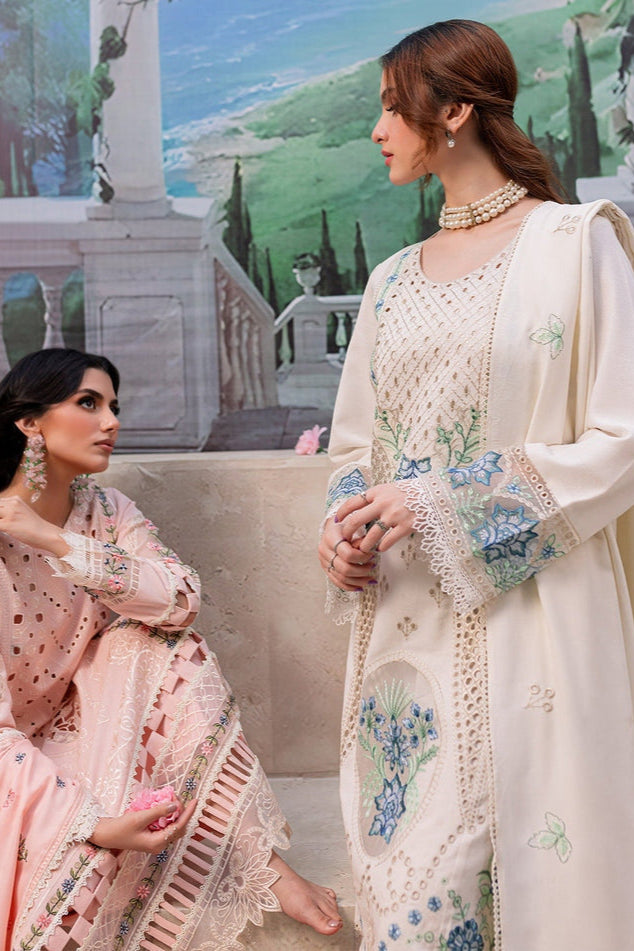 DFW-1002 Qalamkar Heavy Embroidery 3PC Dhanak Suit