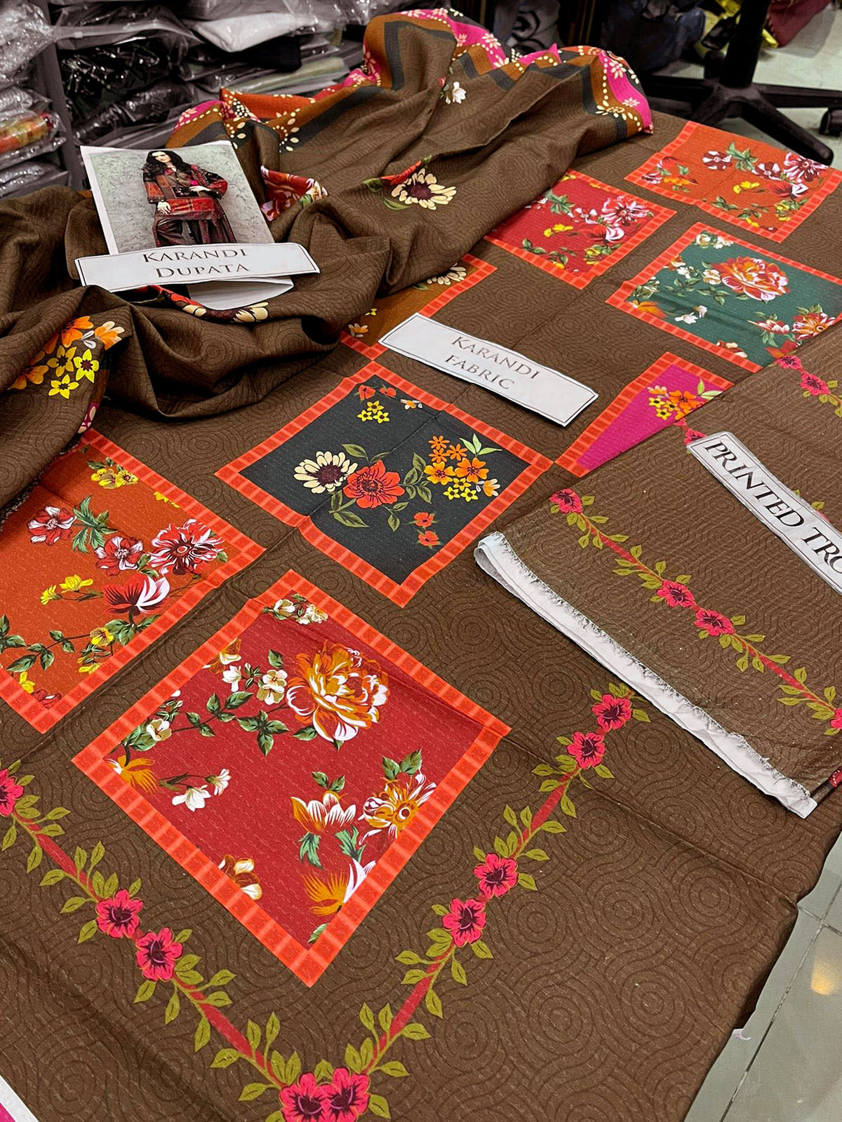 DFW-1224 Charizma Printed 3PC Karandi Suit