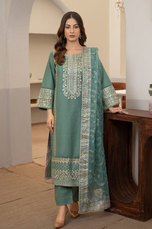 DFW-1256 Wania Embroidery 3PC Dhanak Suit