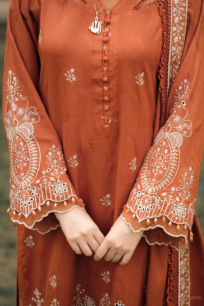 DFW-1147 Libaas Heavy Embroidery 3PC Dhanak Suit