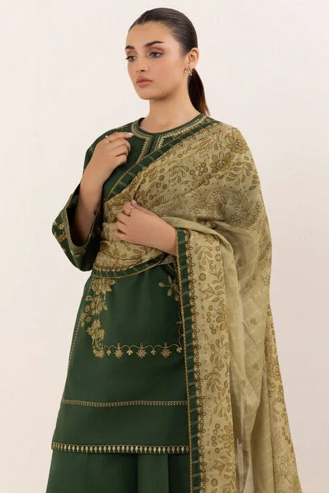 DFW-986 Sapphire Heavy Embroidery 3PC Dhanak Suit