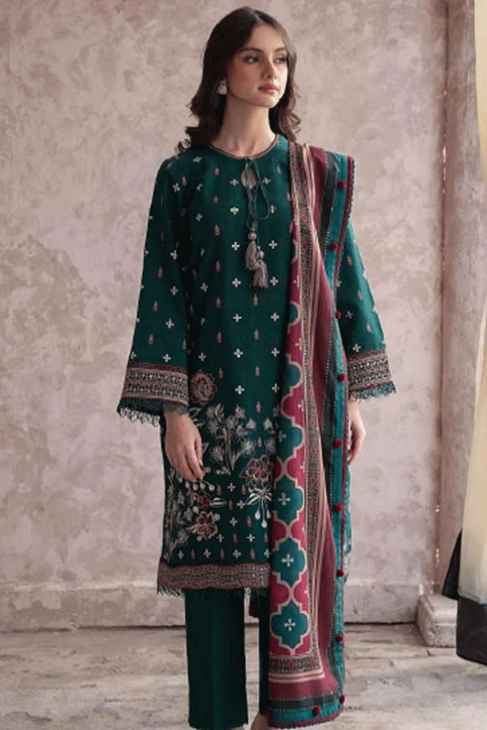 DFW-411 Jazmin Heavy Embroidery 3Pc Lawn Suit