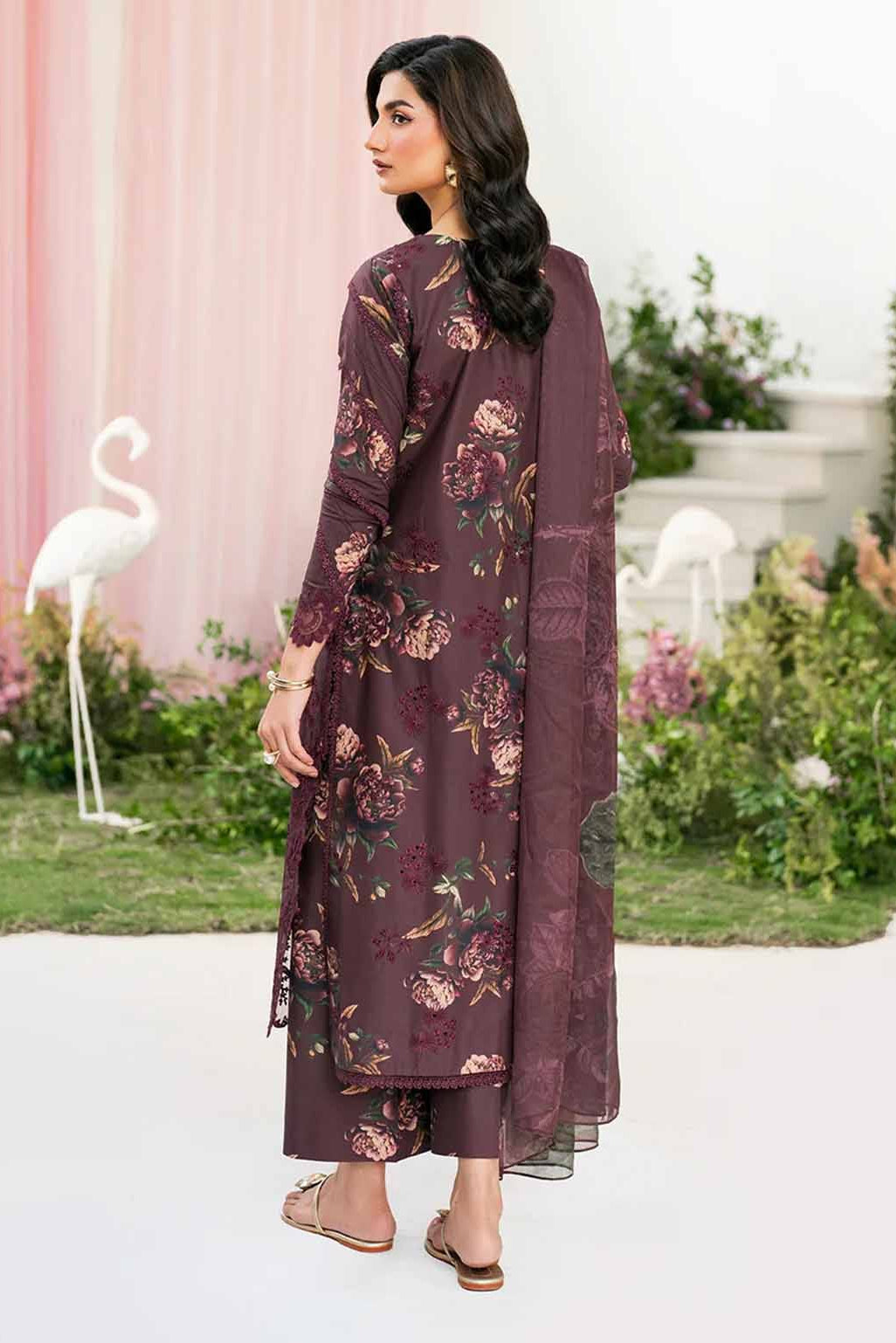 DFW-1143 Iznik Embroidery 3PC Dhanak Suit