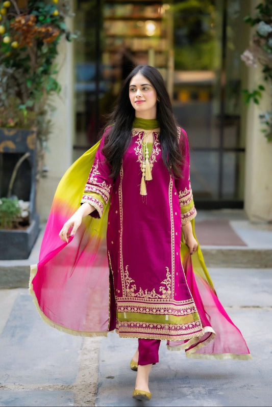 DFW-1311 Omal Embroidery 3PC Lawn Suit