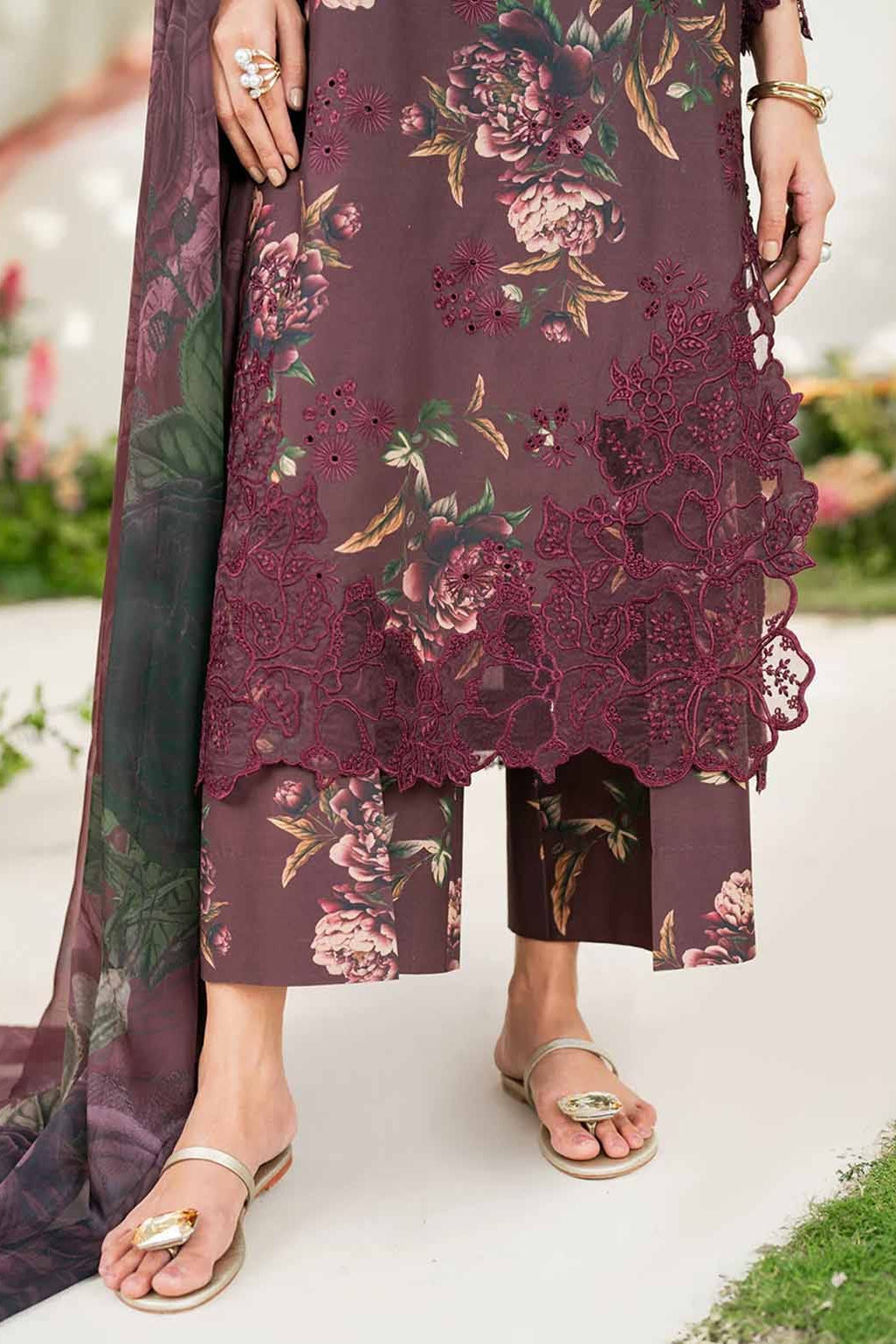 DFW-1143 Iznik Embroidery 3PC Dhanak Suit